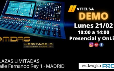 VITELSA presenta las novedades tecnológicas de la nueva mesa de audio MIDAS Heritage